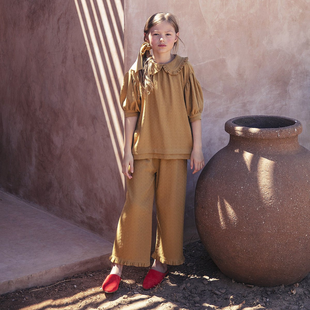 Cotton Crepe Pants - Suuky Porto