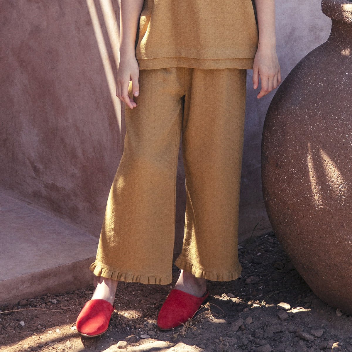 Cotton Crepe Pants - Suuky Porto