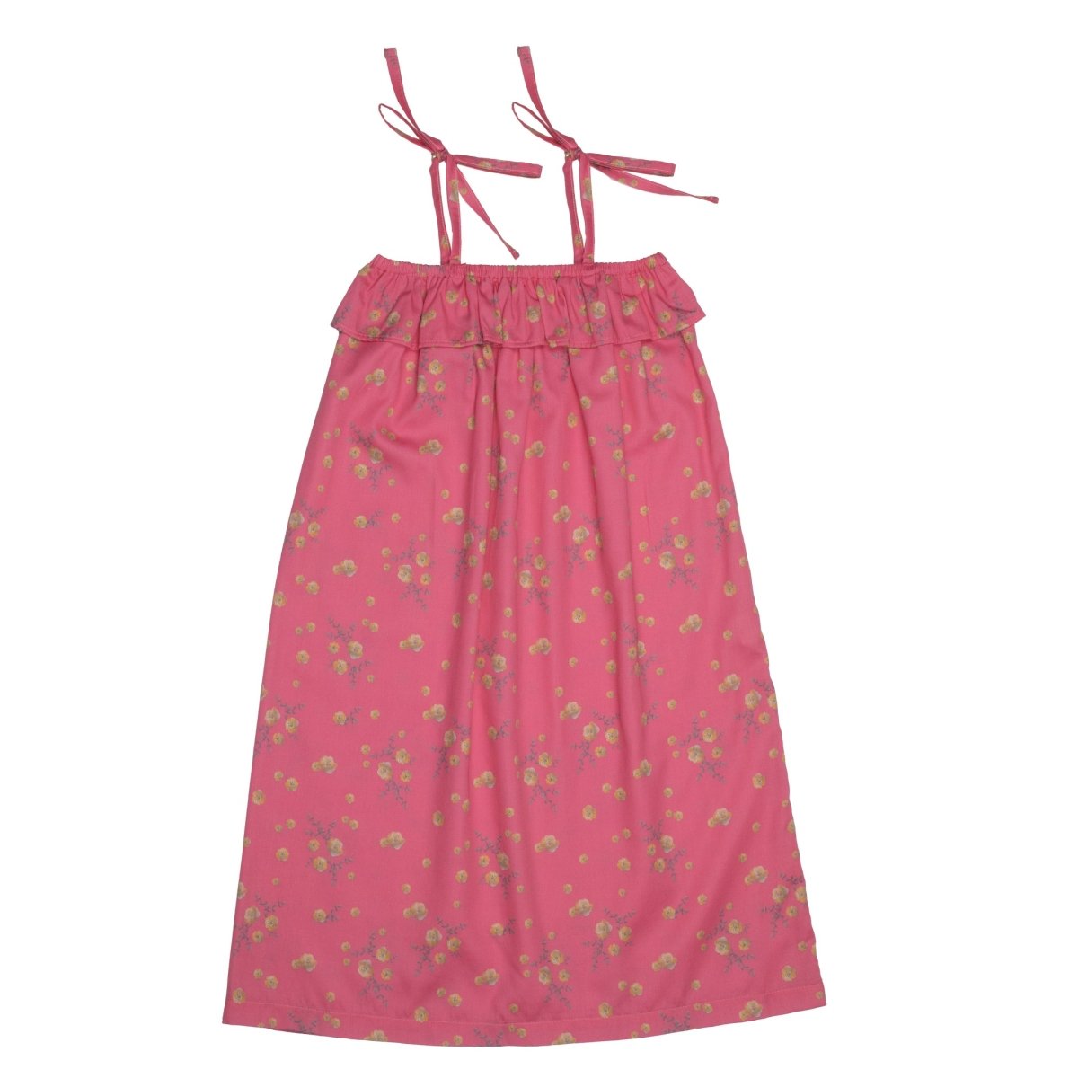 Flower Print Spaguetti Strap Dress - Suuky Porto