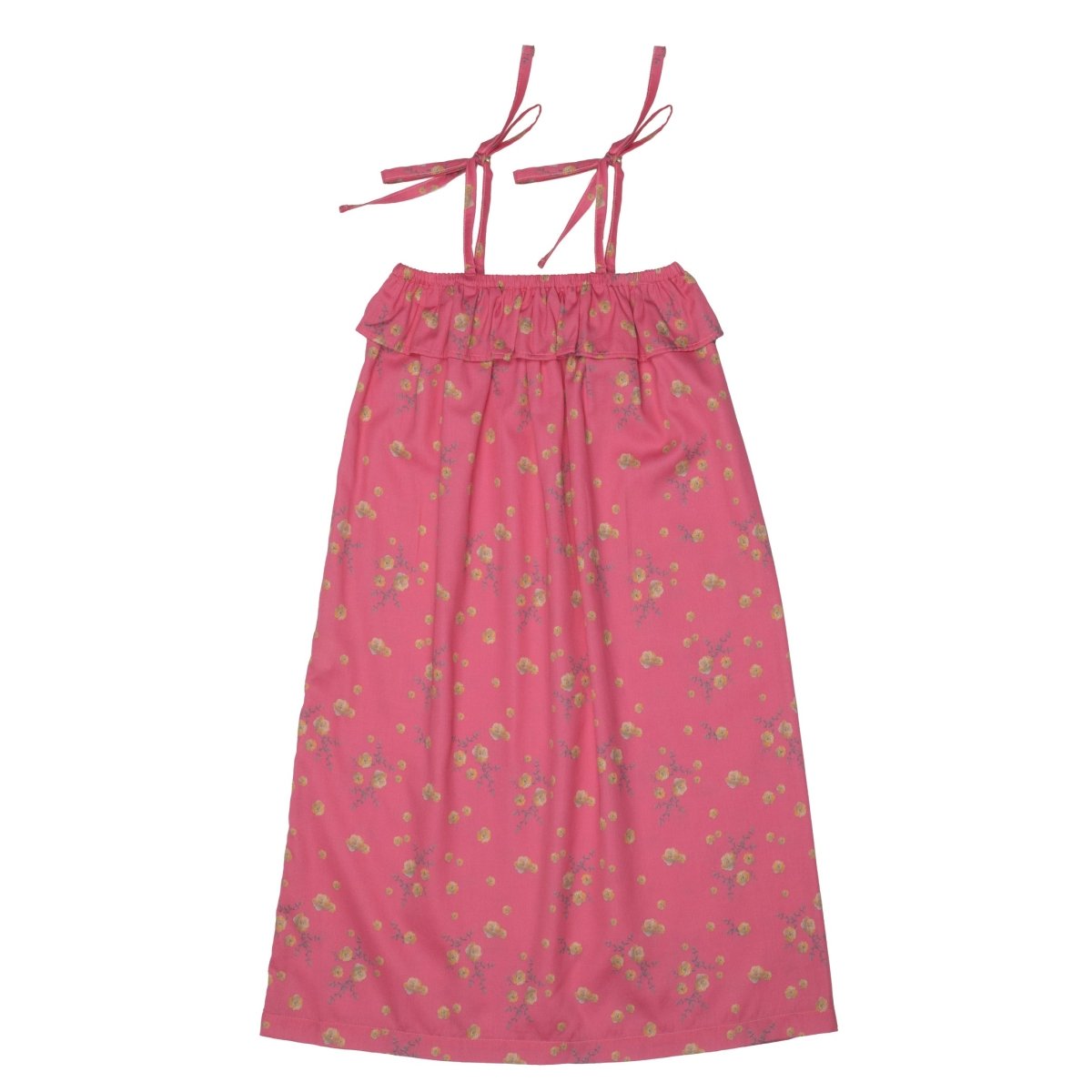 Flower Print Spaguetti Strap Dress - Suuky Porto