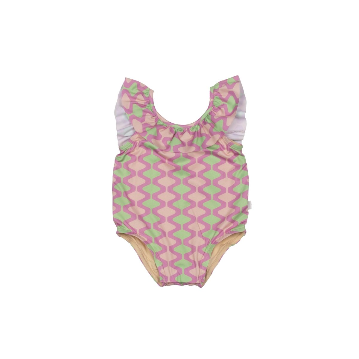 Frilled Baby Swimsuit Mosaic - Suuky Porto