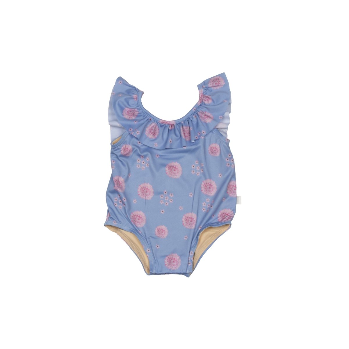 Frilled Baby Swimsuit Star Flower Blue - Suuky Porto