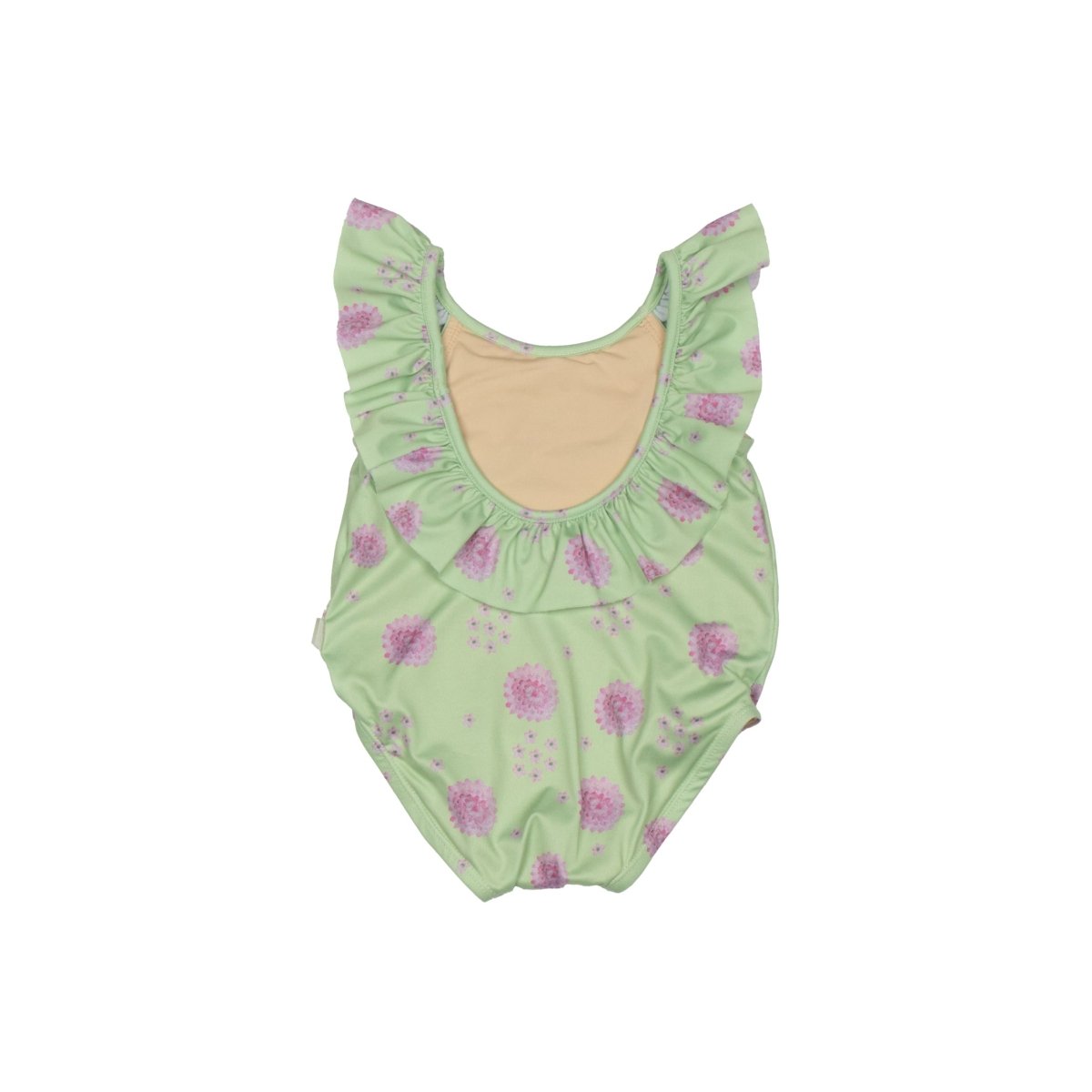 Frilled Baby Swimsuit Star Flower Green - Suuky Porto