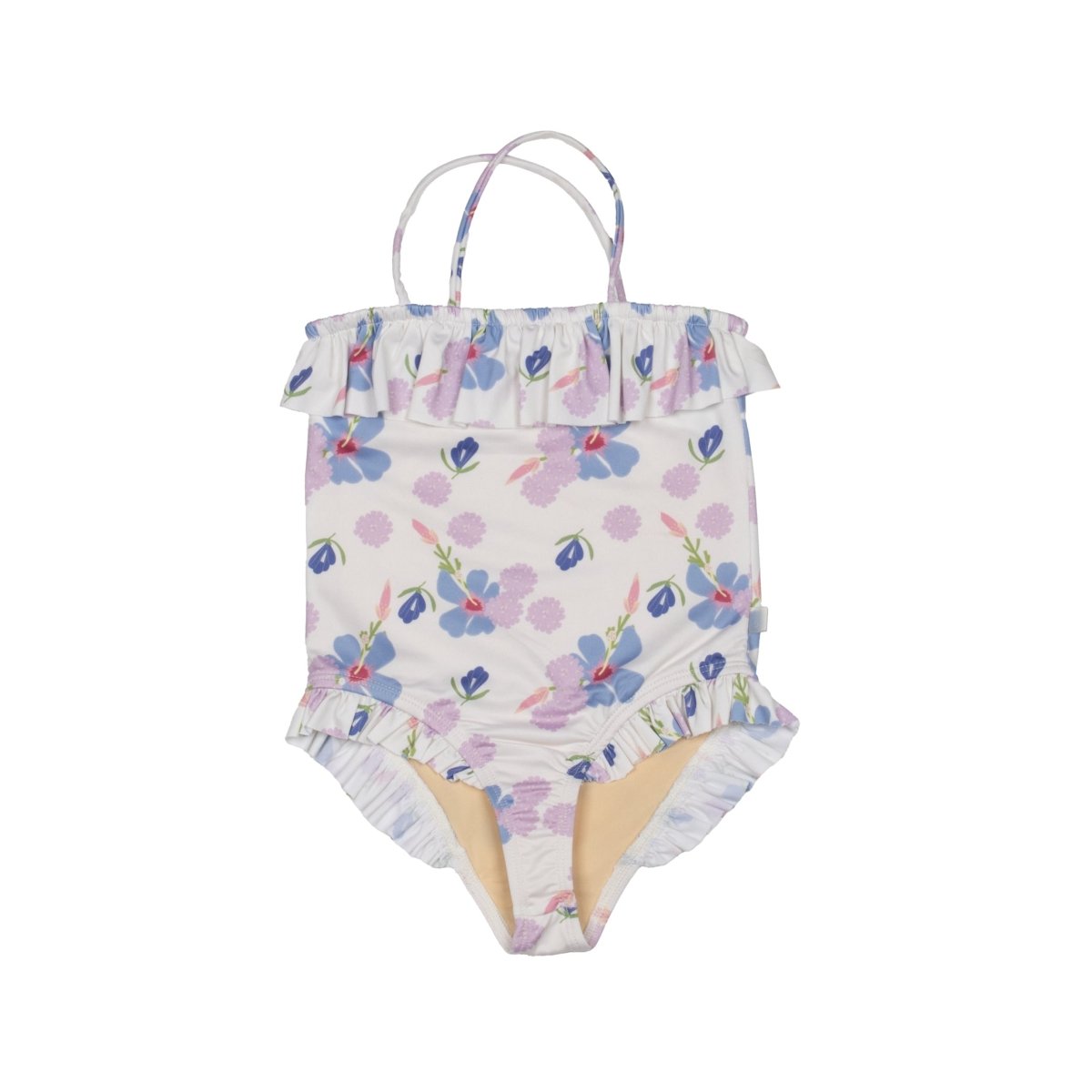 Frilled Swimsuit Hibiscu Garden - Suuky Porto