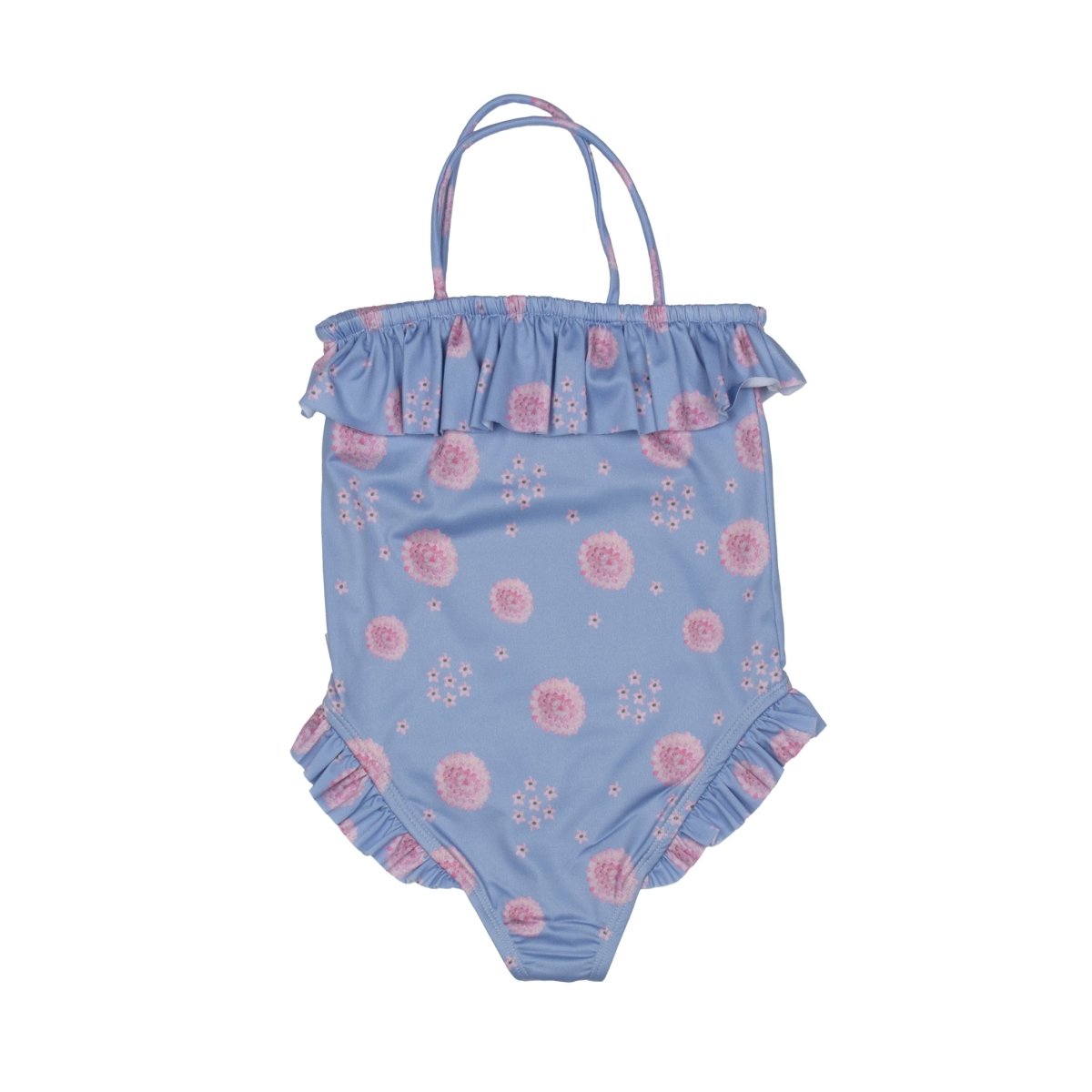 Frilled Swimsuit Star Flower Blue - Suuky Porto