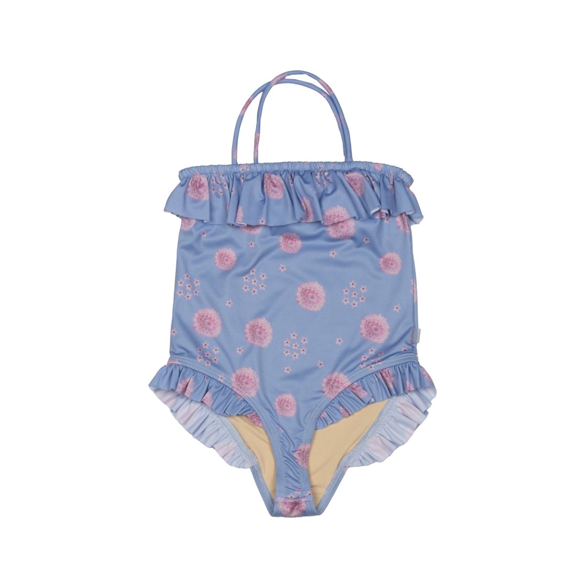 Frilled Swimsuit Star Flower Blue - Suuky Porto