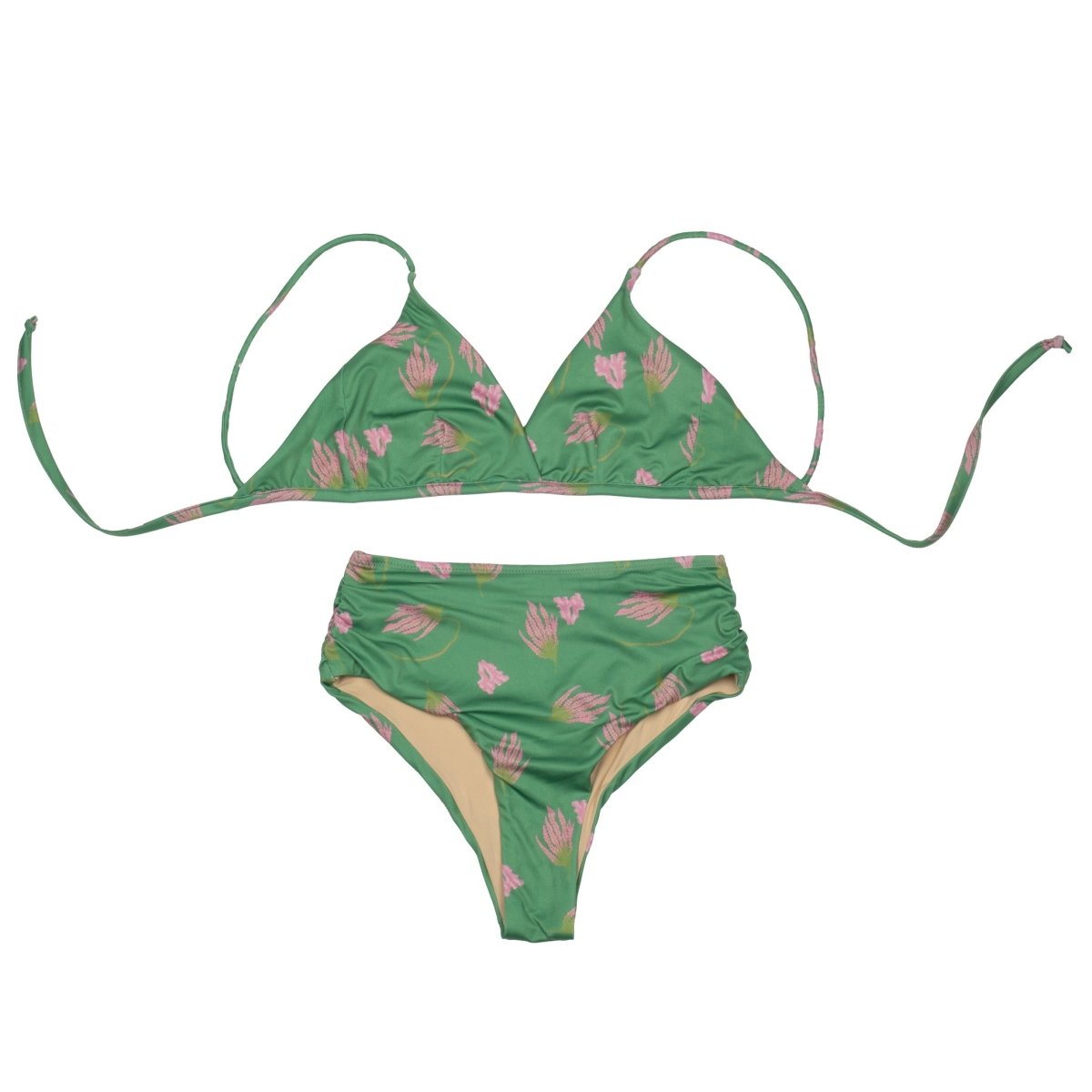 Gathered Woman Bikini Sea Garden - Suuky Porto