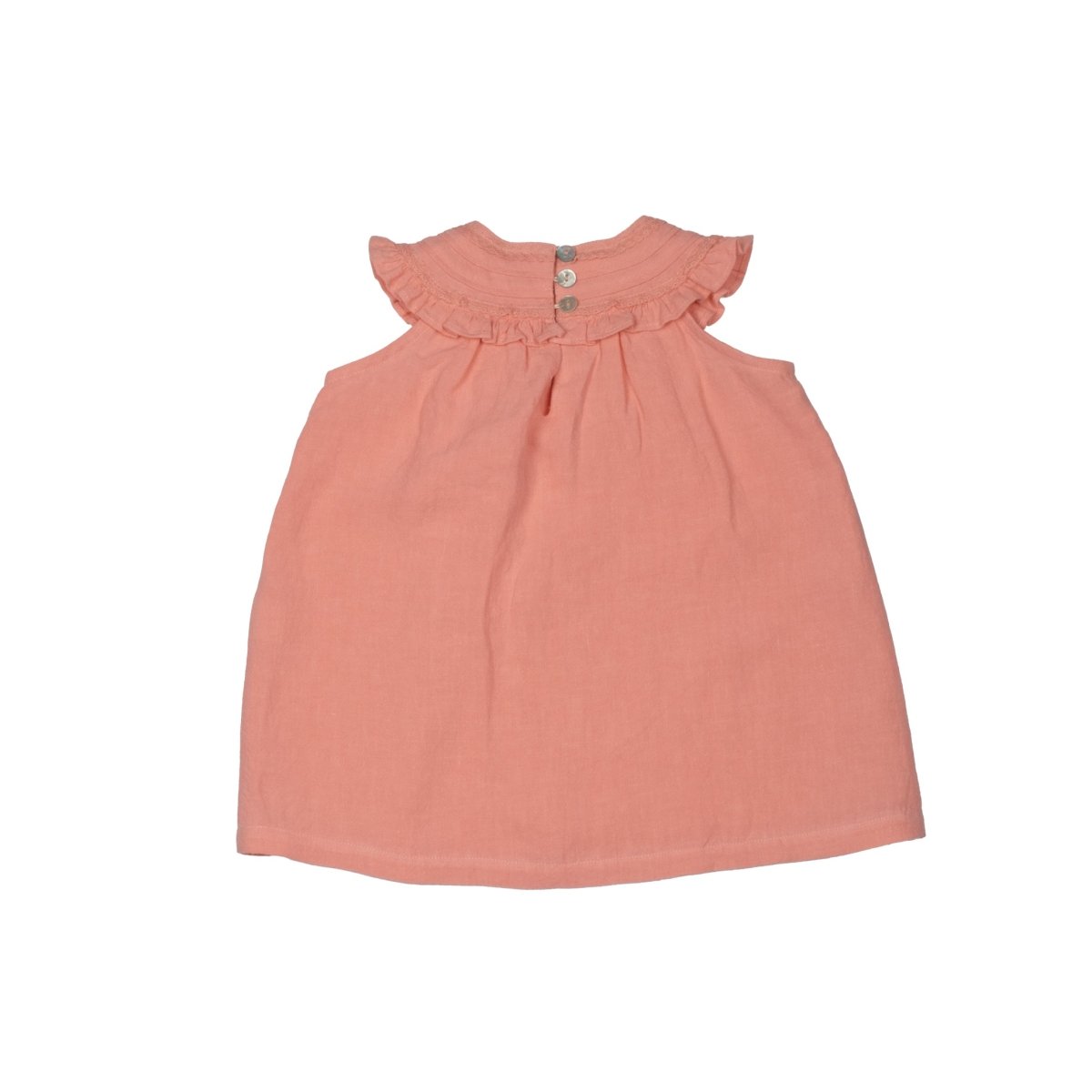 Linen Baby Lace Collar Dress - Suuky Porto
