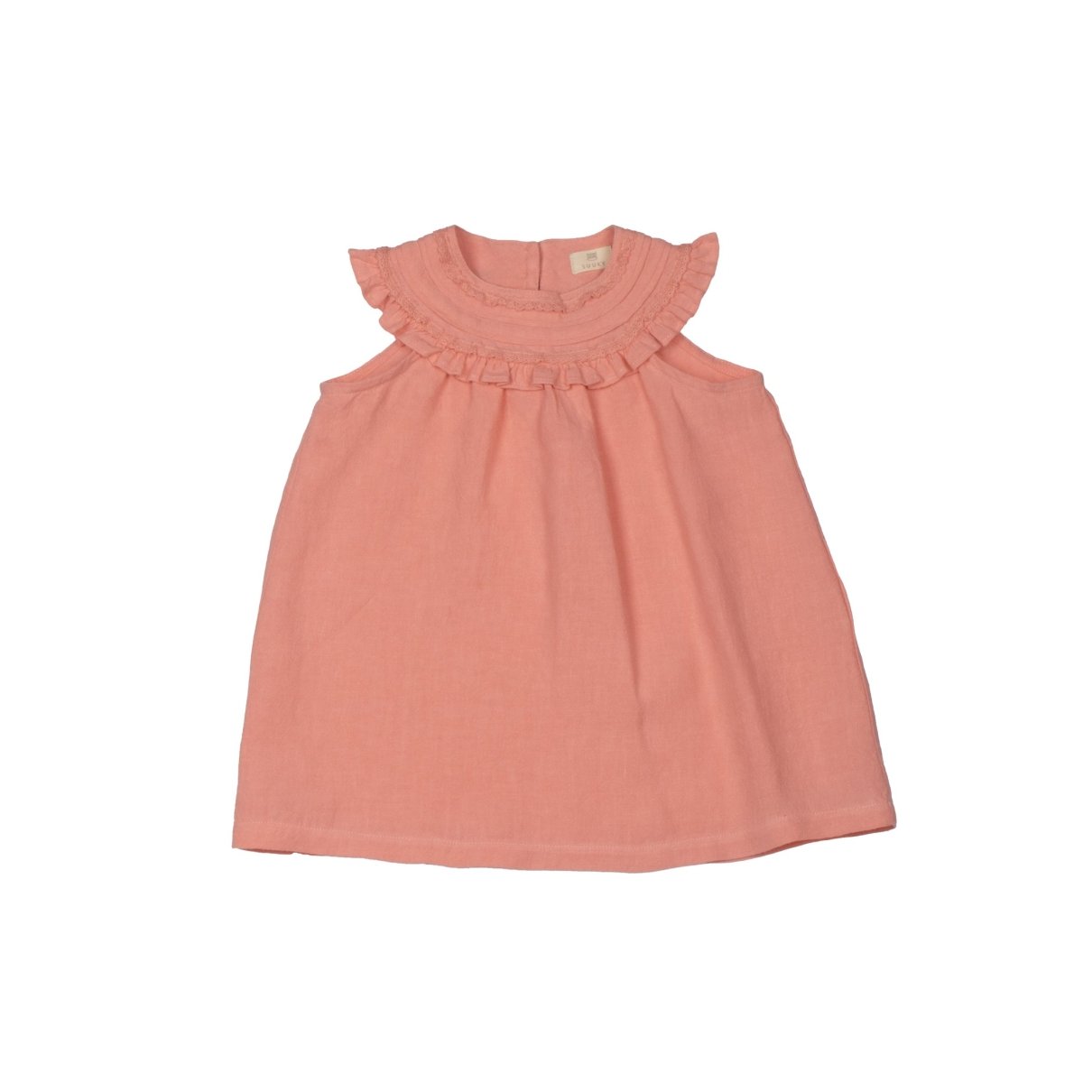 Linen Baby Lace Collar Dress - Suuky Porto