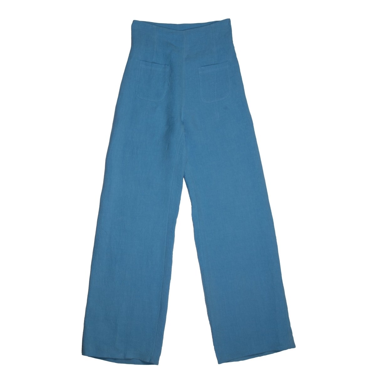 Linen Woman High Waist Pants - Suuky Porto