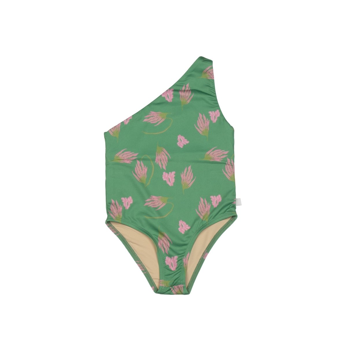 One - Shoulder Swimsuit Sea Garden - Suuky Porto