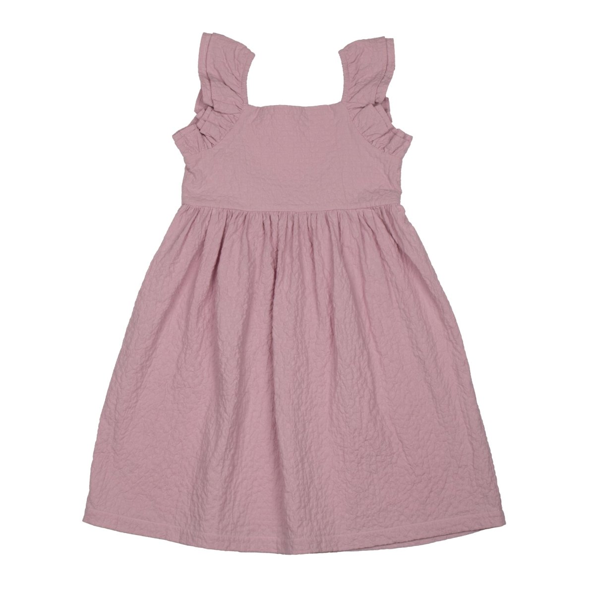 Soft Seersucker Frilled Dress - Suuky Porto