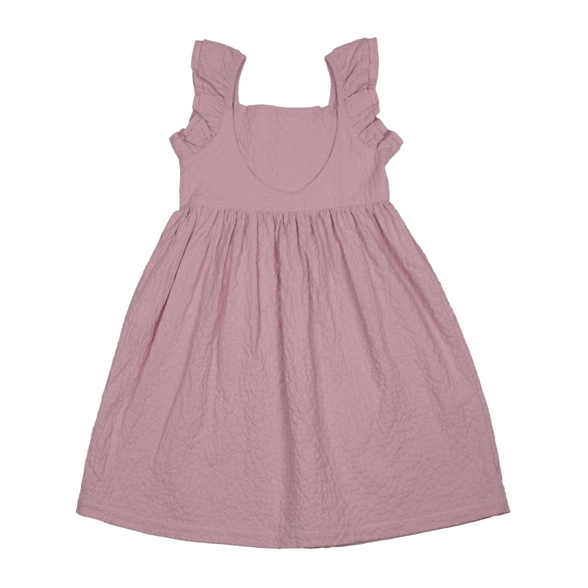 Soft Seersucker Frilled Dress - Suuky Porto
