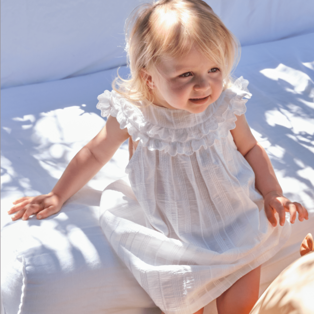 Soft Stitched Embroidered Baby Dress - Suuky Porto