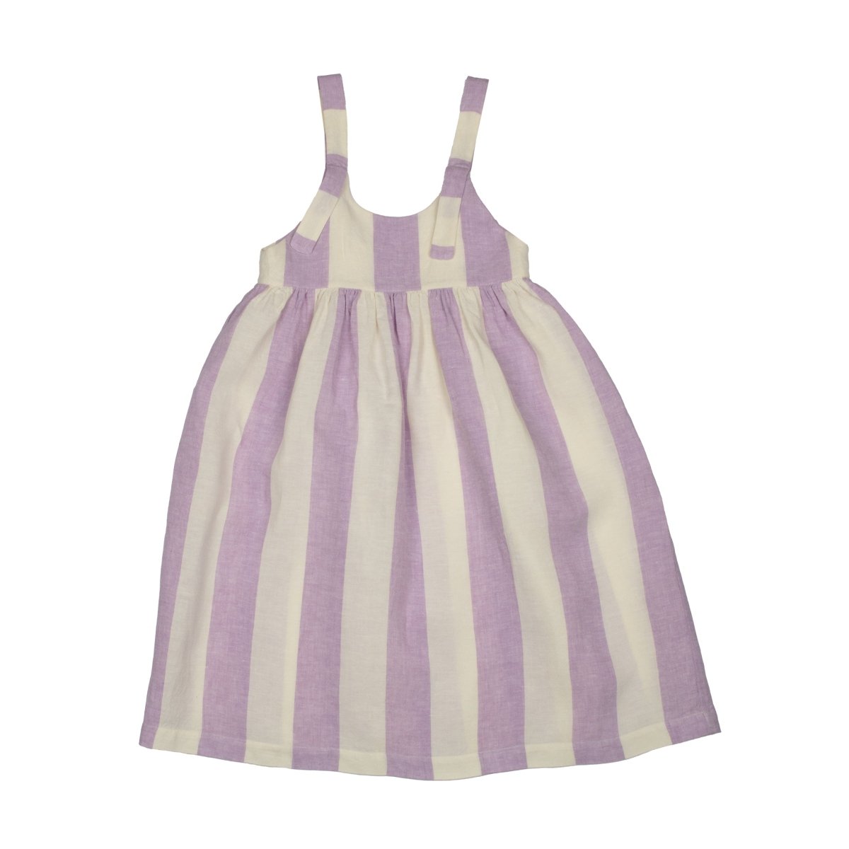 Striped Linen Dress - Suuky Porto