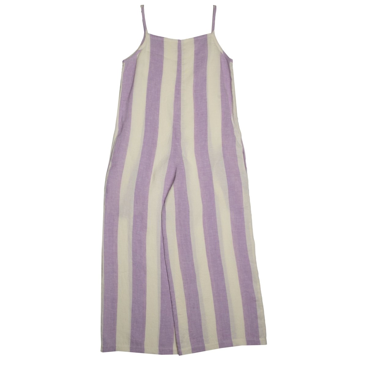 Striped Linen Jumpsuit - Suuky Porto