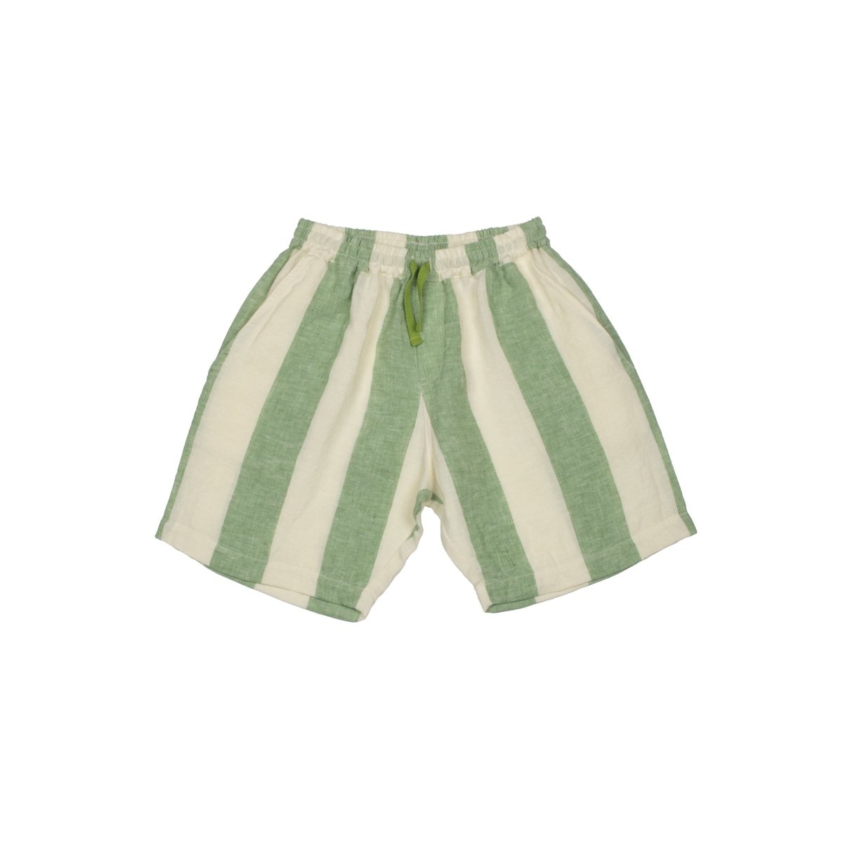 Striped Linen Shorts - Suuky Porto