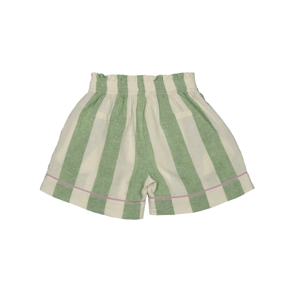 Striped Linen Woman Shorts - Suuky Porto