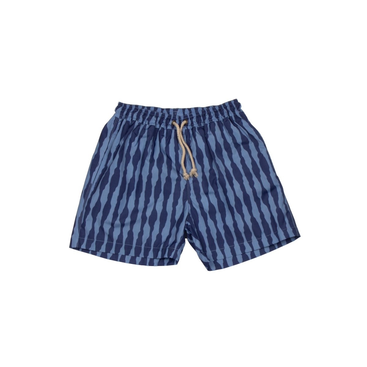 Swimming Shorts Irregular Stripes Blue - Suuky Porto