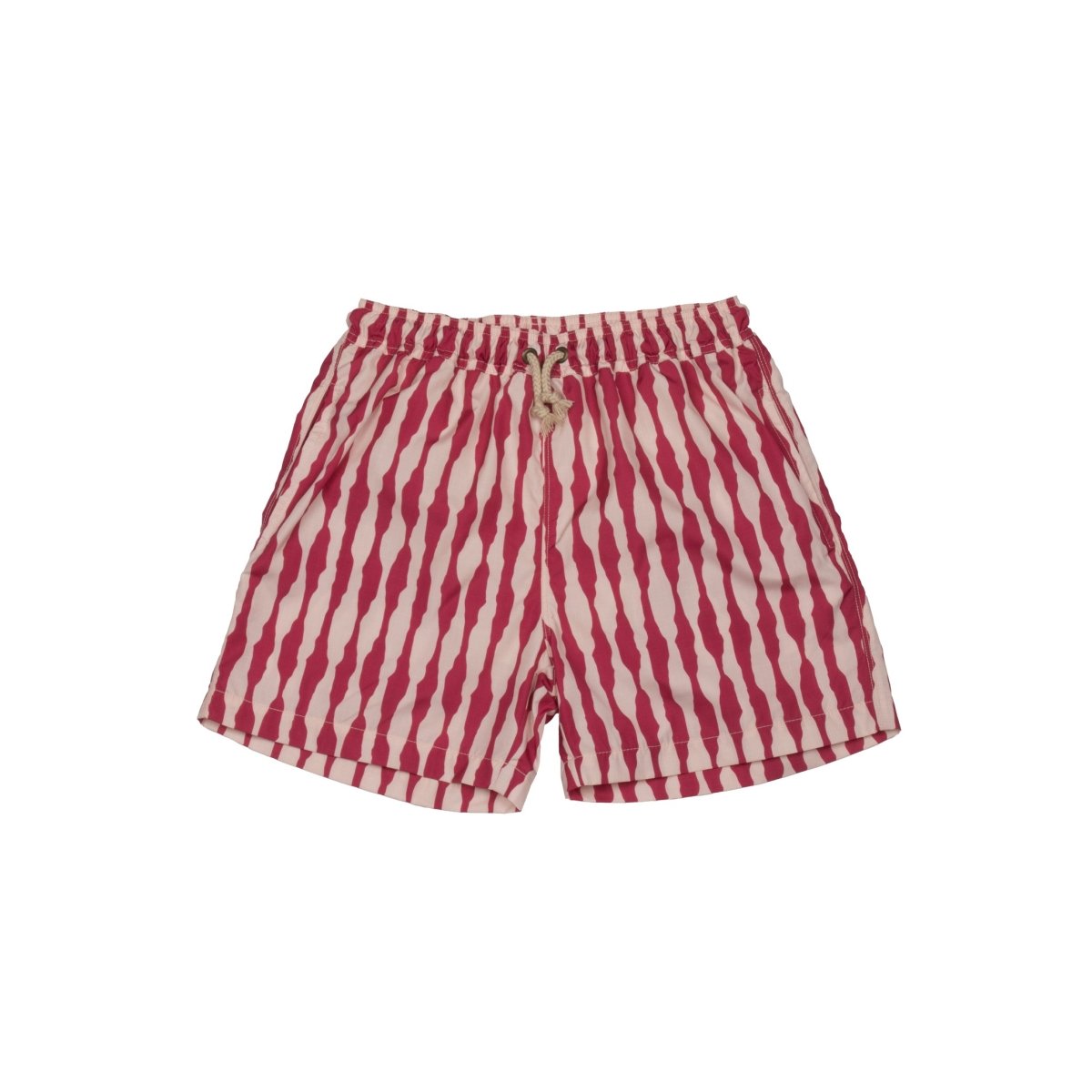 Swimming Shorts Irregular Stripes Pink - Suuky Porto