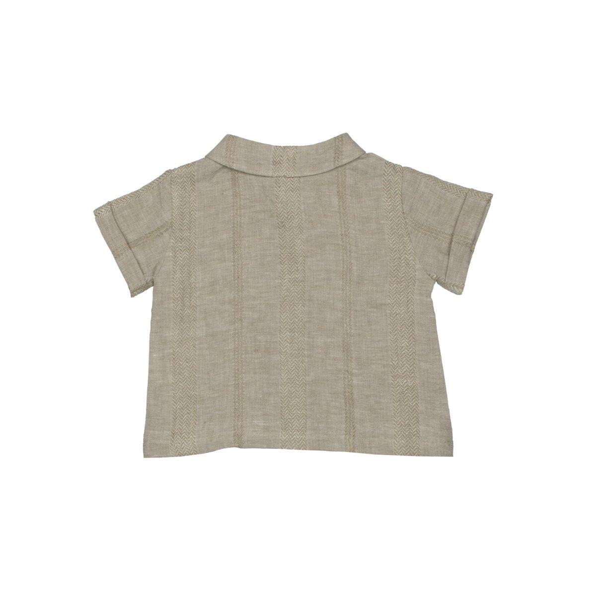 Textured Linen Baby Shirt - Suuky Porto