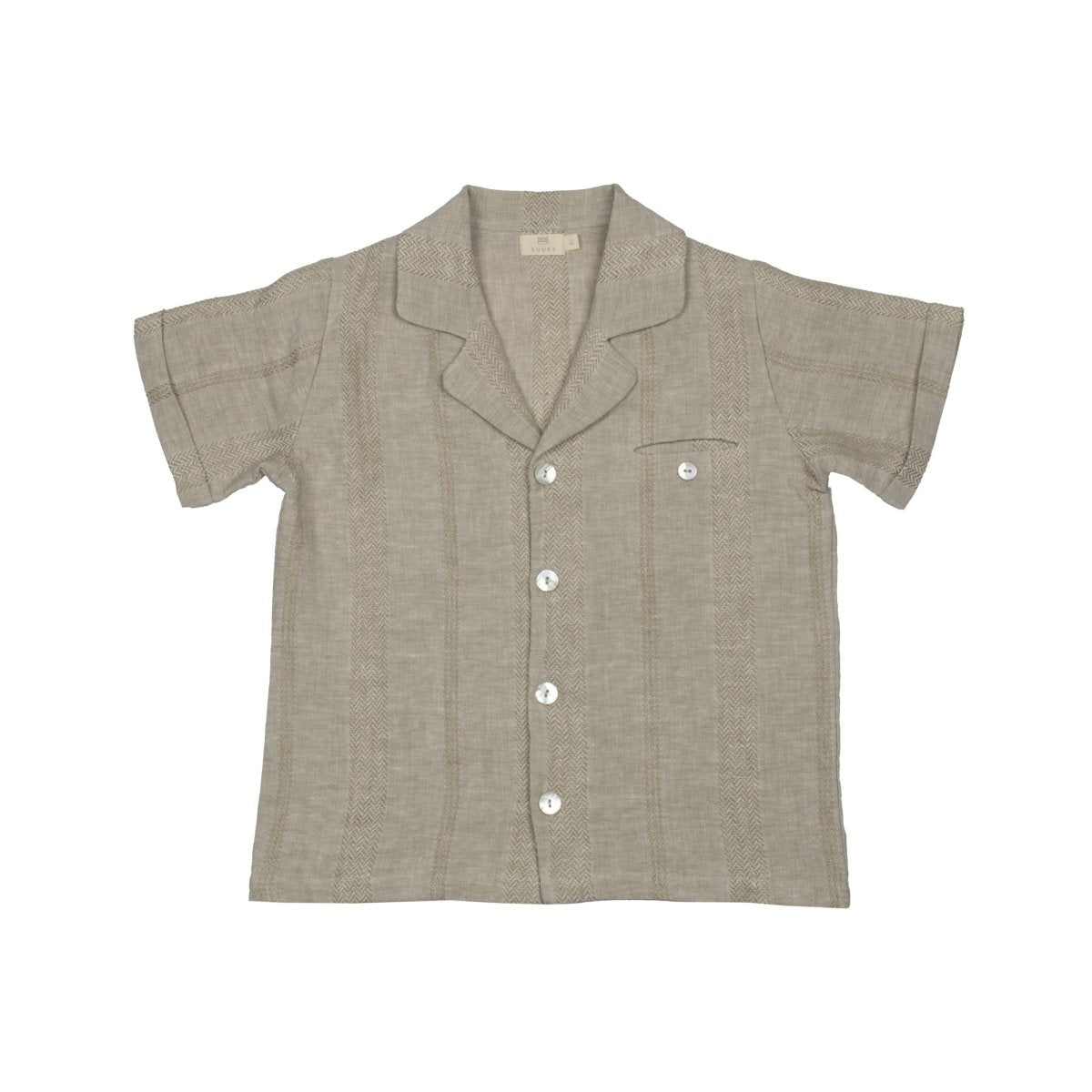 Textured Linen Shirt - Suuky Porto