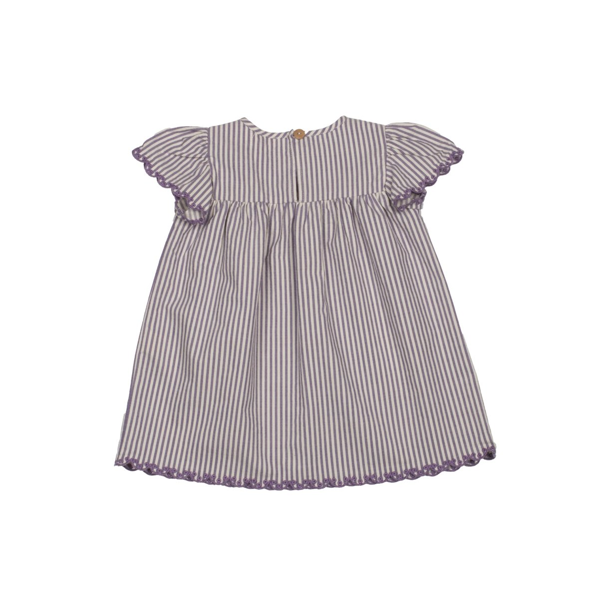 Tiny Stripes Embroidered Baby Dress - Suuky Porto