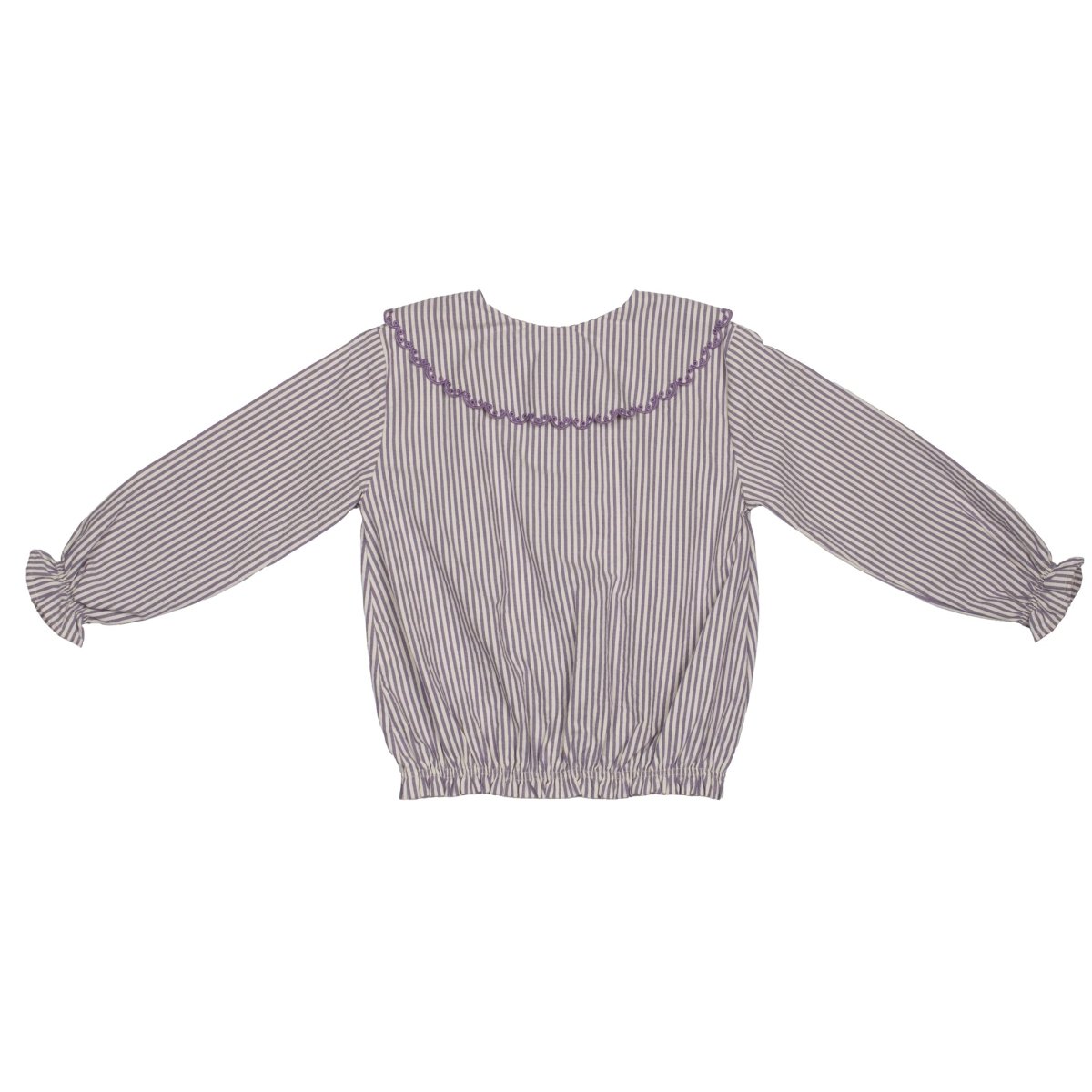 Tiny Stripes Embroidered Blouse - Suuky Porto