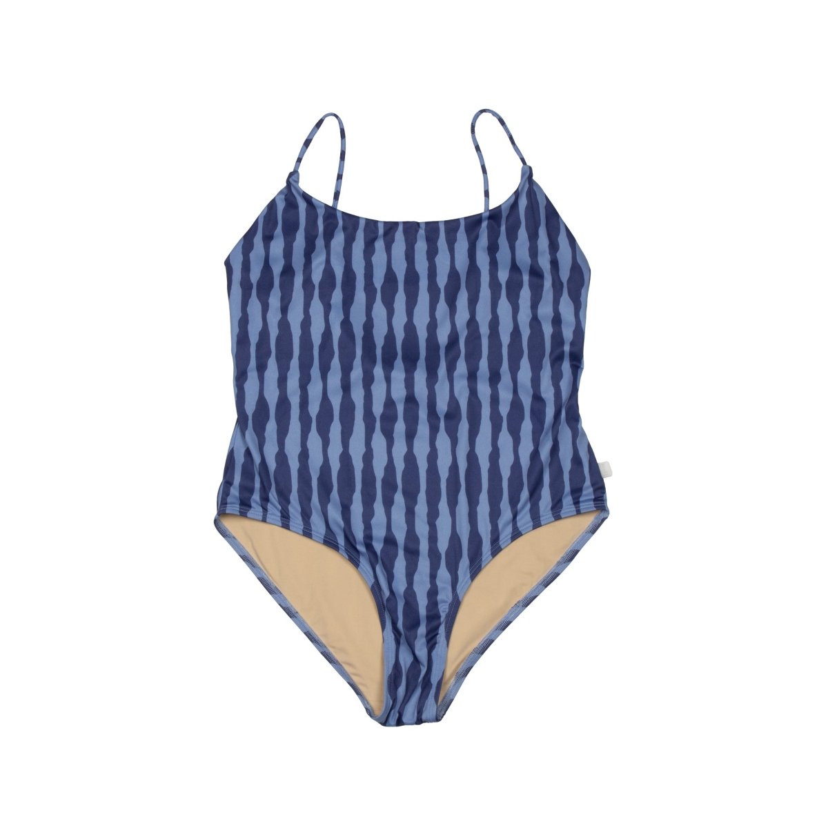 Woman Swimsuit Irregular Stripes Blue - Suuky Porto