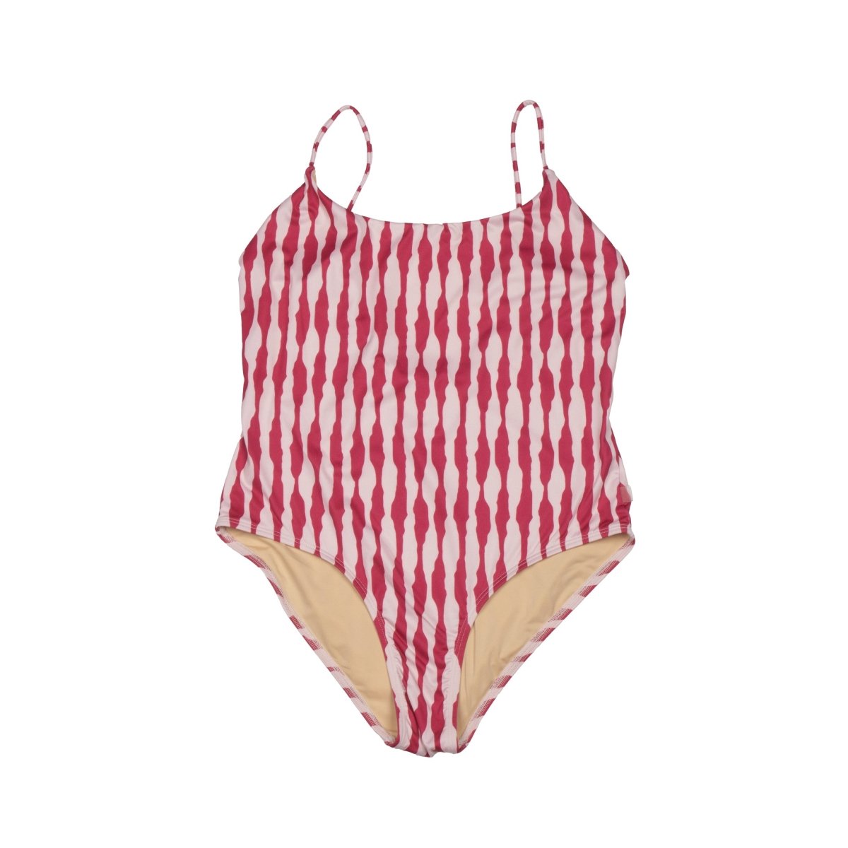 Woman Swimsuit Irregular Stripes Pink - Suuky Porto