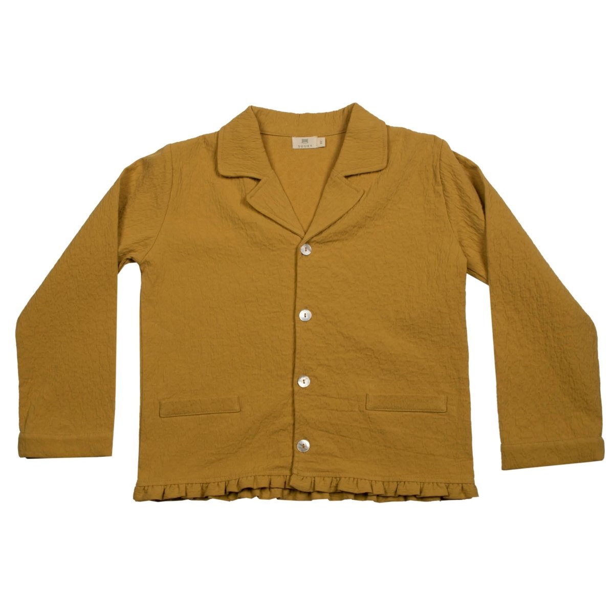 Bark Jacquard Collar Shirt - Suuky Porto