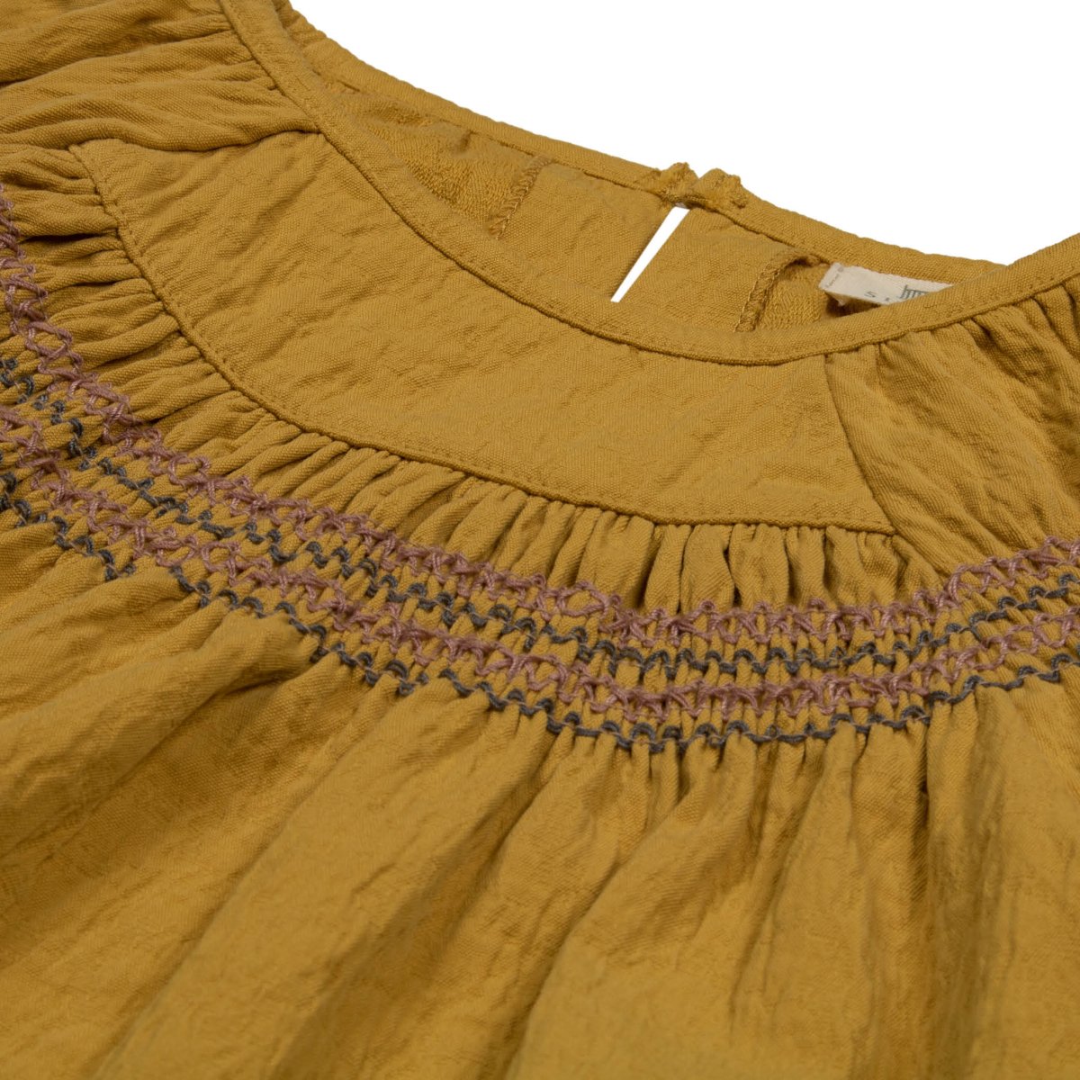 Bark Jacquard Embroidered Baby Dress - Suuky Porto