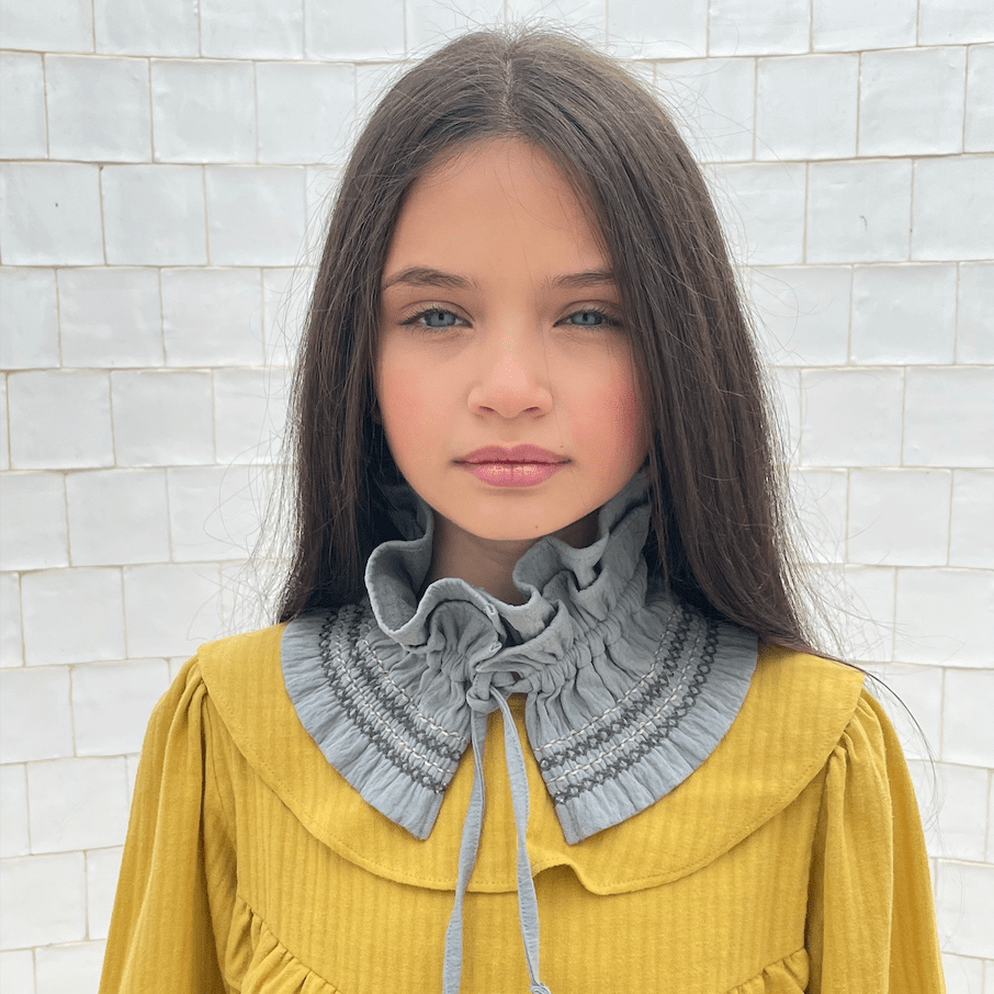 Bark Jacquard Embroidered Collar - Suuky Porto