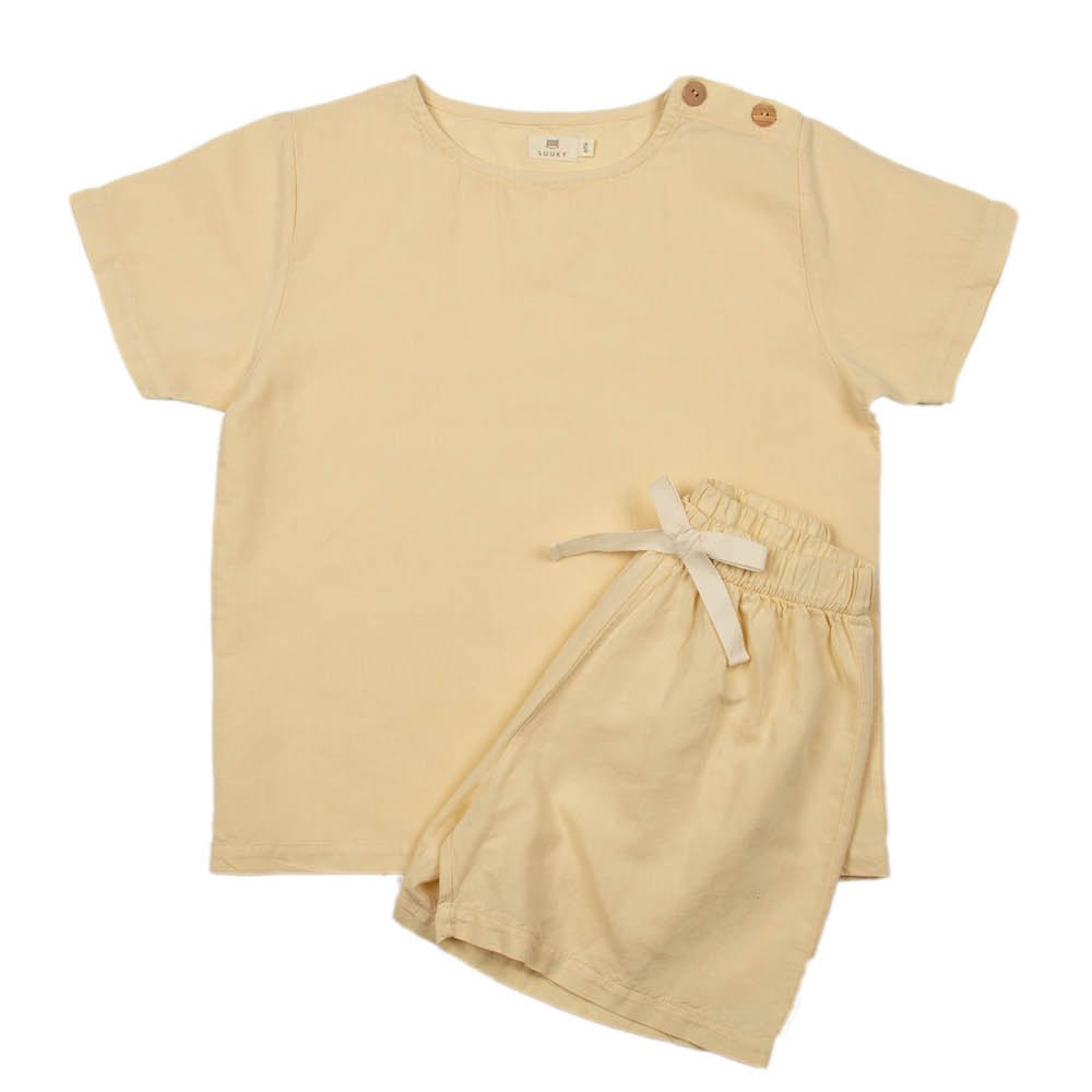 Basic Linen | Kid's T-Shirt Set - Sets Suuky Porto