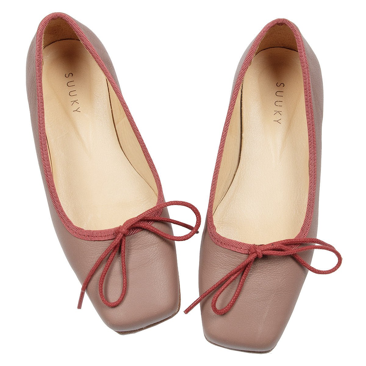 Bio Berry Leather Woman Ballet Flats - Shoes Suuky Porto