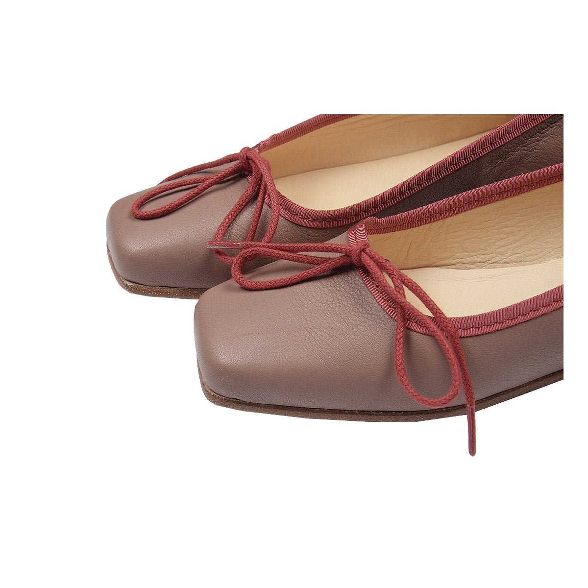 Bio Berry Leather Woman Ballet Flats - Shoes Suuky Porto