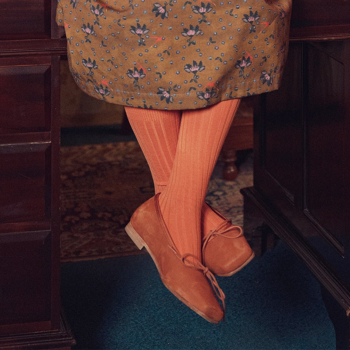 Bio Caramel Leather Ballet Flats - Shoes Suuky Porto