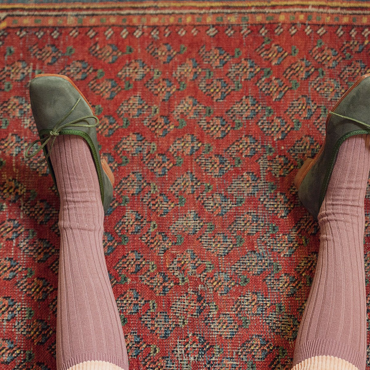 Bio Green Leather Ballet Flats - Shoes Suuky Porto