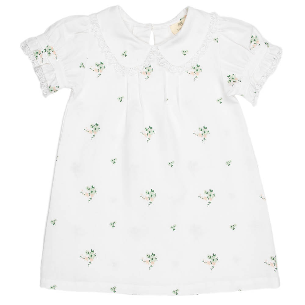 Botanical Flower Print | Baby Collar Dress - Dresses & Jumpsuits Suuky Porto