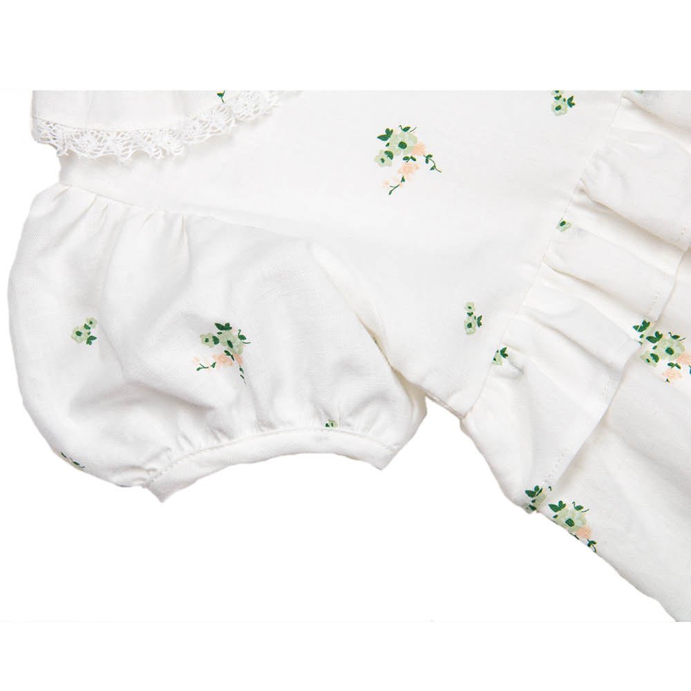 Botanical Flower Print | Girl's Dress - Dresses & Jumpsuits Suuky Porto