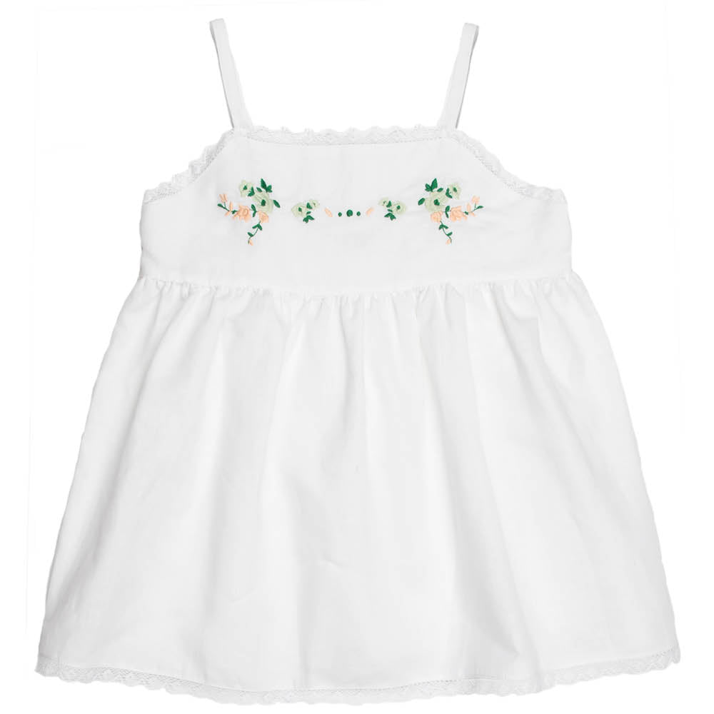 Botanical Flower Print | Girl's Embroidered Set - Sets Suuky Porto
