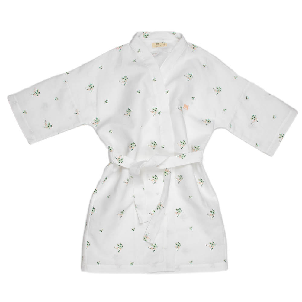 Botanical Flower Print | Girl's Kimono - Jackets & Kimonos Suuky Porto