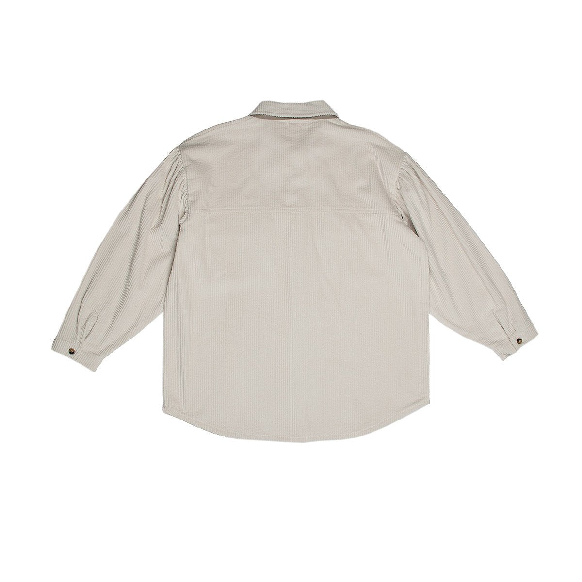 Corduroy Light Gray Woman Overshirt - Tops Suuky Porto
