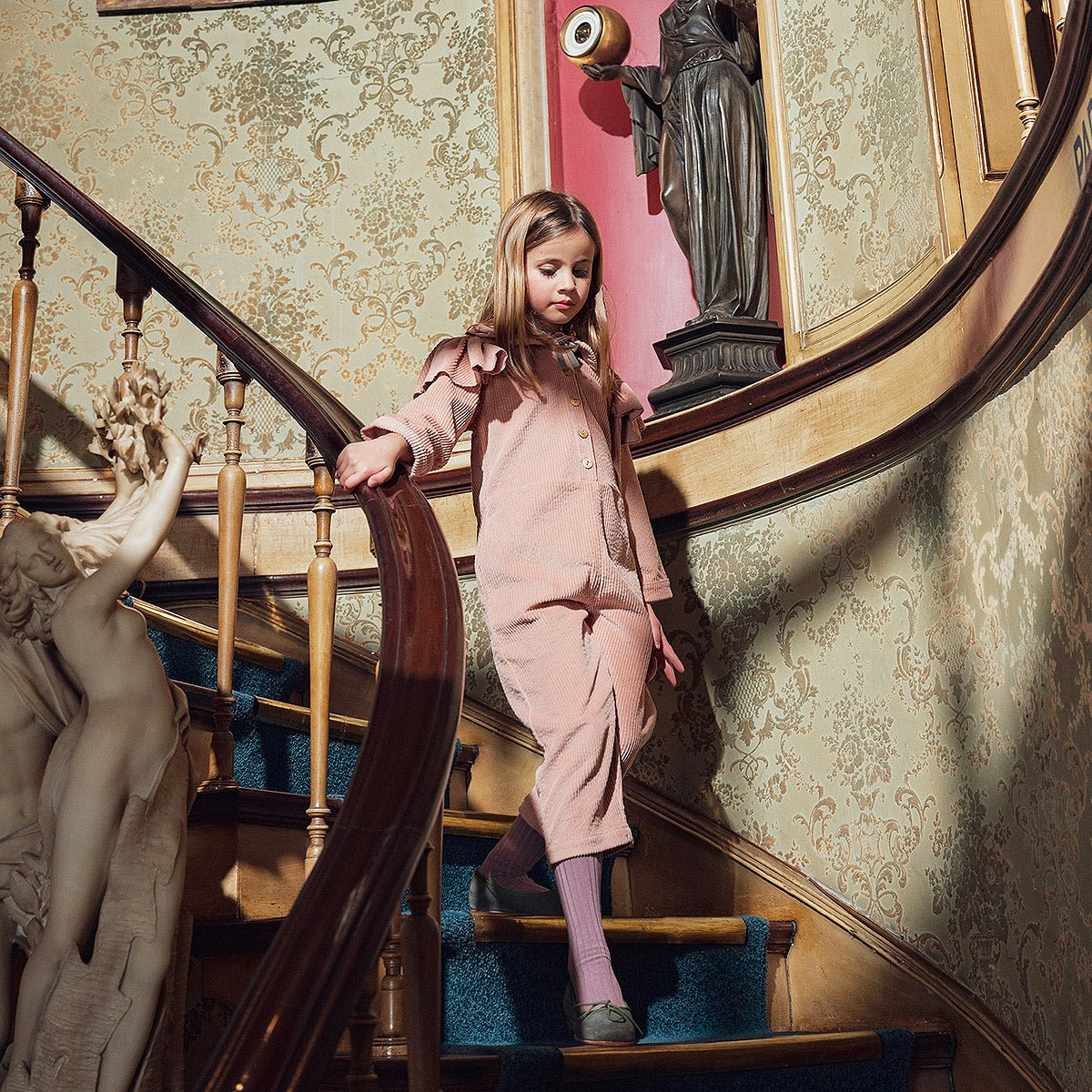 Corduroy Powder Pink Jumpsuit - Dresses & Jumpsuits Suuky Porto