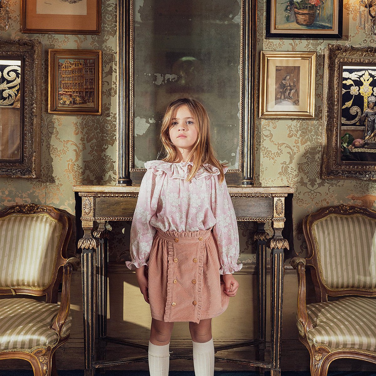 Corduroy Powder Pink Skirt - Bottoms Suuky Porto