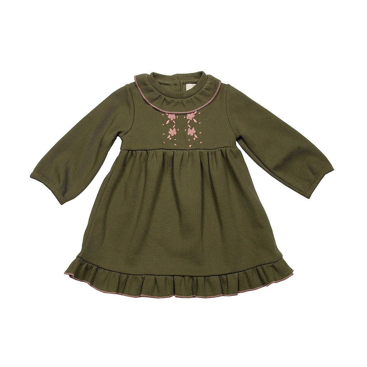 Cosy Piquet Turtle Embroidered Baby Dress - Dresses & Jumpsuits Suuky Porto
