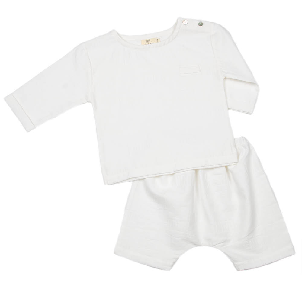 Damask | Baby Set | Dove - Sets Suuky Porto