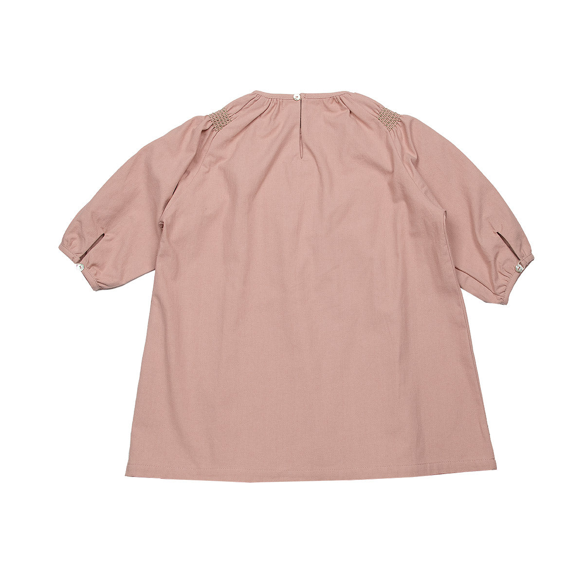 Deluxe Woven Rose Tan Embroidered Baby Dress Set - Sets Suuky Porto