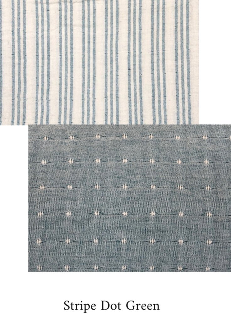 Double Face Striped-Dot Duvet Cover - Duvet Covers Suuky Porto