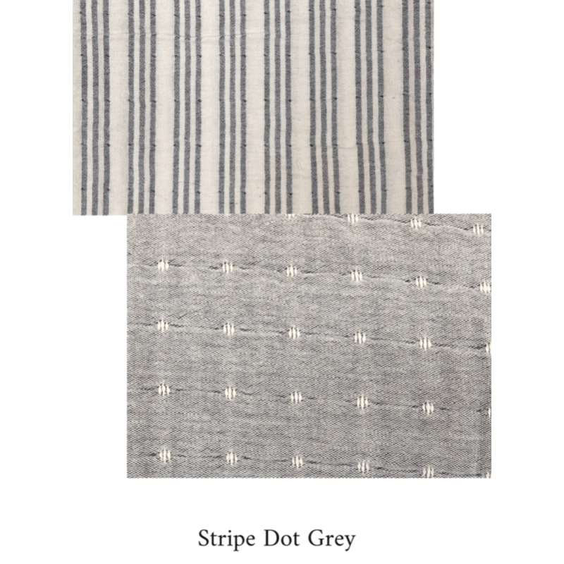Double Face Striped-Dot Duvet Cover - Duvet Covers Suuky Porto